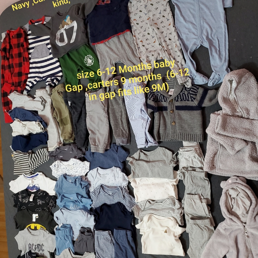 Huge LOT baby boy 6-9 gap,zara,h&M,carters